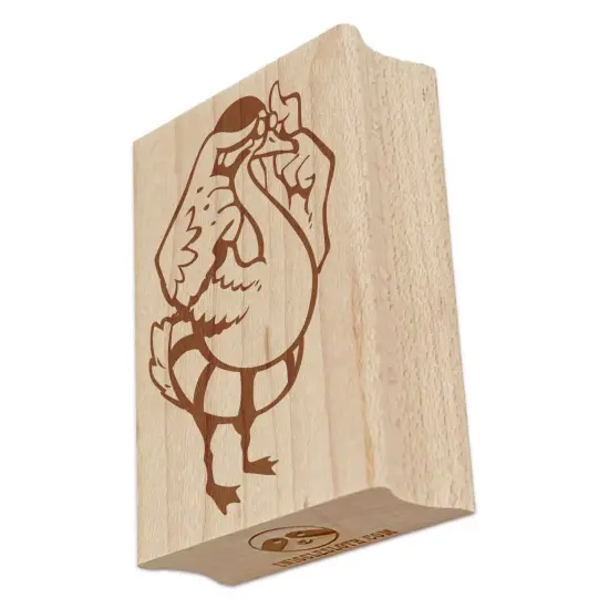 Swimming Swan Goggles Pool Float 12 Days of Christmas Rectangle Rubber Stamp for Stamping Crafting {7}