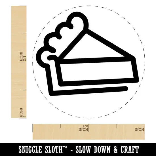 Piece of Pie Rubber Stamp for Stamping Crafting Planners {1}