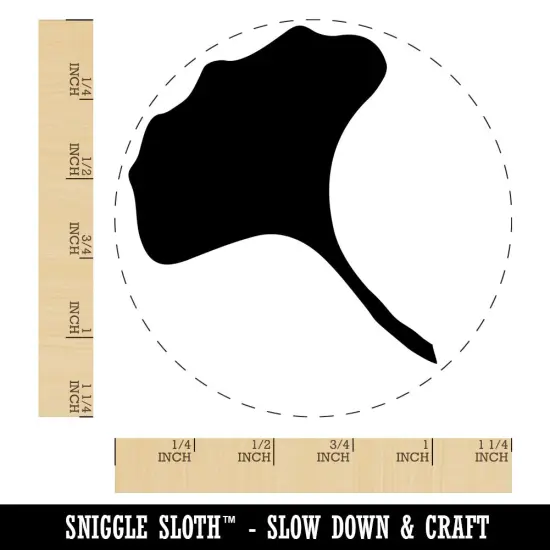 Ginkgo Leaf Solid Rubber Stamp for Stamping Crafting Planners {1}