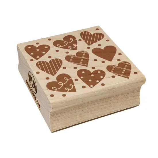 Artsy Hearts Love Square Rubber Stamp for Stamping Crafting {7}