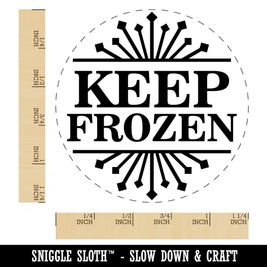 Keep Frozen Freezer Food Storage Rubber Stamp for Stamping Crafting Planners {1}