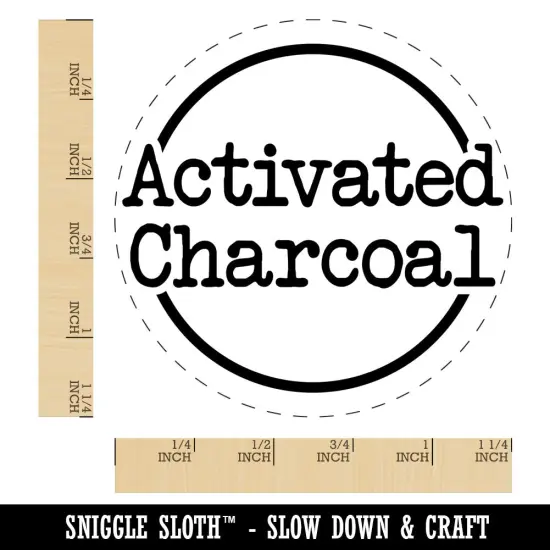 Activated Charcoal Typewriter Rubber Stamp for Stamping Crafting Planners {1}