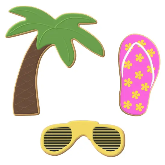 CookieCutter.com Summer Beach Cookie Cutter Set 3 Pc - Foose Cookie Cutters - USA Tin Plated Steel {2}