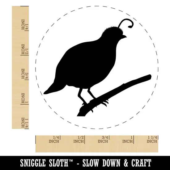 Quail Bird Solid Rubber Stamp for Stamping Crafting Planners {1}