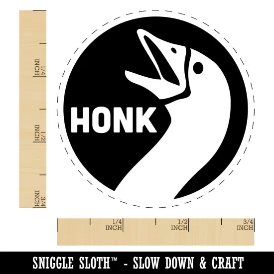 Goose Honk Laugh Rubber Stamp for Stamping Crafting Planners {1}