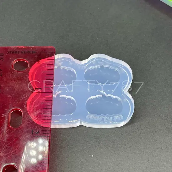 Pumpkin Stud Earring Silicone Mold(A6) {6}