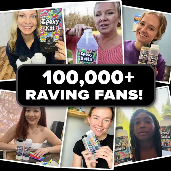 Crystal Clear Epoxy Resin 1/8 Gallon Kit 2 Part Epoxy Resin for Tumblers, Wood, Table Top, Countertop, Bar & Craft Art, Resin Molds Clear Casting Resin & Hardener Bulk Two Part Resin Epoxy 16 oz {4}