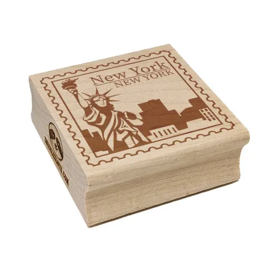 New York Destination Travel Square Rubber Stamp for Stamping Crafting {1}