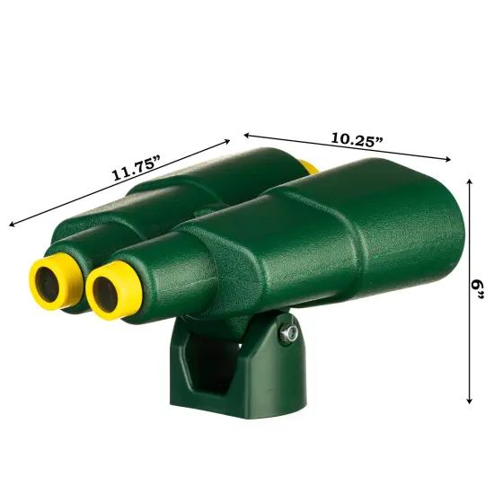 Green and Yellow Plastic Outdoor Gym Playground Pirate Ship Double Telescope, Kids Treehouse Toy Accessories Binocular {6}