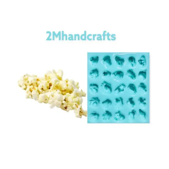 25pc Realistic Popcorn Silicone Mold | For Soap | Candle embeds | Wax Melts {1}