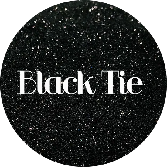 Polyester Glitter - Black Tie by Glitter Heart Co.&trade; {1}