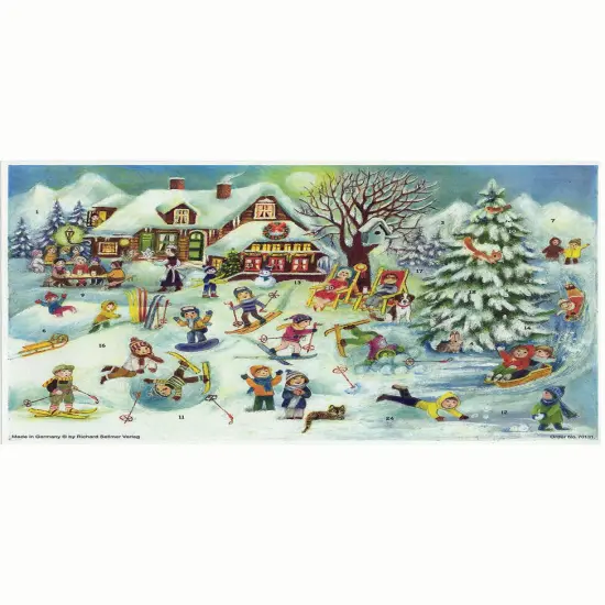 Advent-Ski Hut W/ Kids Each {1}