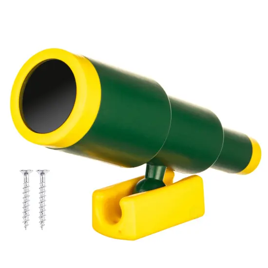 Green and Yellow Plastic Outdoor Gym Playground Pirate Ship Telescope, Treehouse Toy Accessories Binocular for Kids {5}