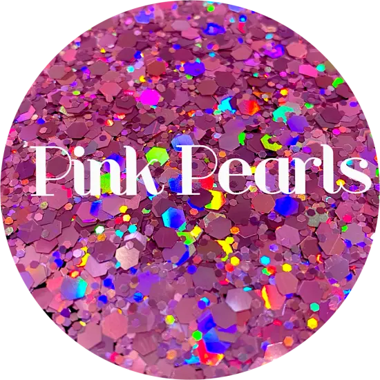 Polyester Glitter - Pink Pearls by Glitter Heart Co.&trade; {1}