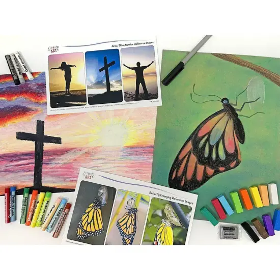 Christian Art Box B (Butterfly and Sunrise) {1}