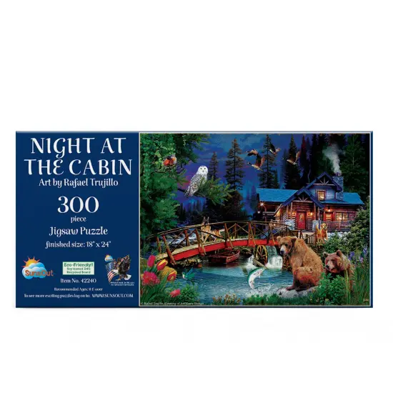 Sunsout Night at the Cabin 300 pc Jigsaw Puzzle 42240 {4}