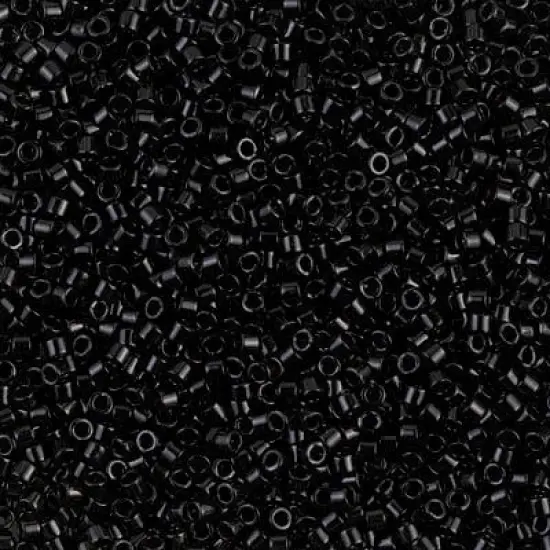 Miyuki Delica Bead 11/0, DB0010, Black, 50 grams {1}