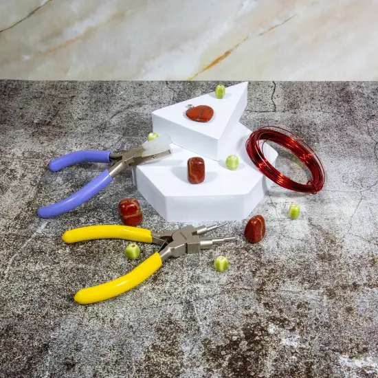 Red Jasper Natural Gemstone Beads for Jewelry Making Value Pack {4}