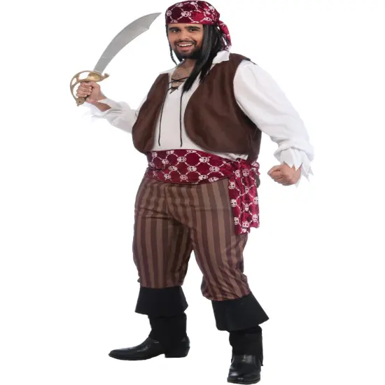 Shipwrecked Deckhand Pirate Men's Costume {1}