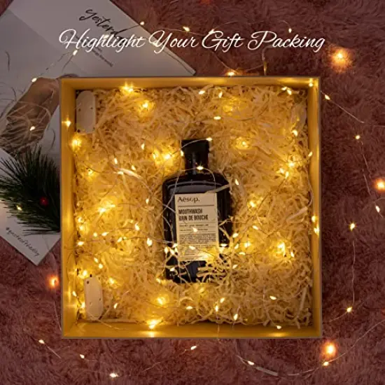 12 Pack Fairy Lights Battery Operated String Lights, 7ft 20 Led Waterproof Copper Wire Firefly Starry for DIY Wedding Party Bedroom Christmas (Warm White) {4}