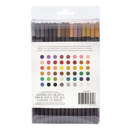 American Crafts Colored Pencil Set 48 units / Pack 356564 {5}