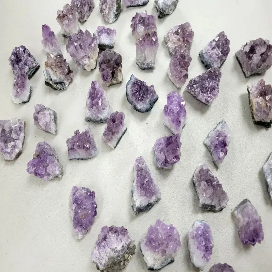 Mini Amethyst Crystal Clusters From Brazil {5}