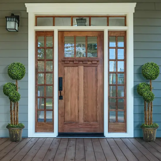 4 Feet Artificial UV Resistant Topiary Triple Ball Tree Plant {5}