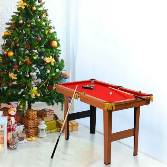 48 Inch Mini Table Top Pool Table Game Billiard Set {4}