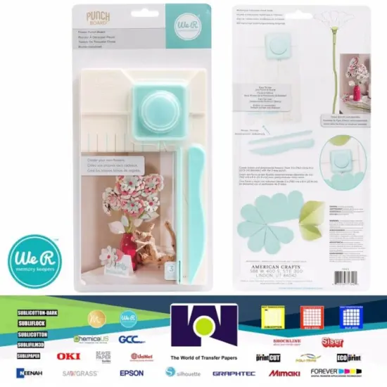 American Crafts TOOL - We R Memory Keepers - PUNCH BOARD - FLOWER 71342-5 {1}