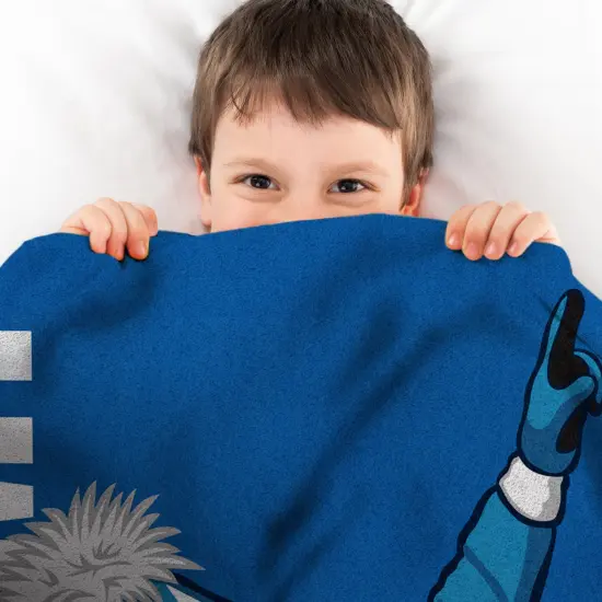 Sleep Squad Dallas Mavericks Champ Mascot 60&rdquo; x 80&rdquo; Raschel Plush Basketball Blanket {4}