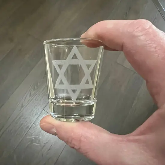 2oz Star of David Shotglass {4}