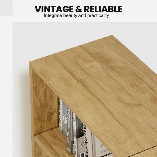 Open Shelf Bookcase with 6 Grids {4}