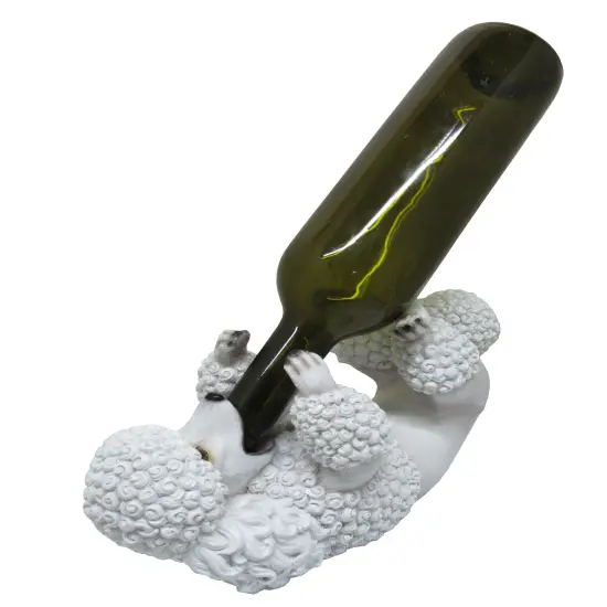 Poodle Wine Bottle Holder Statue {2}