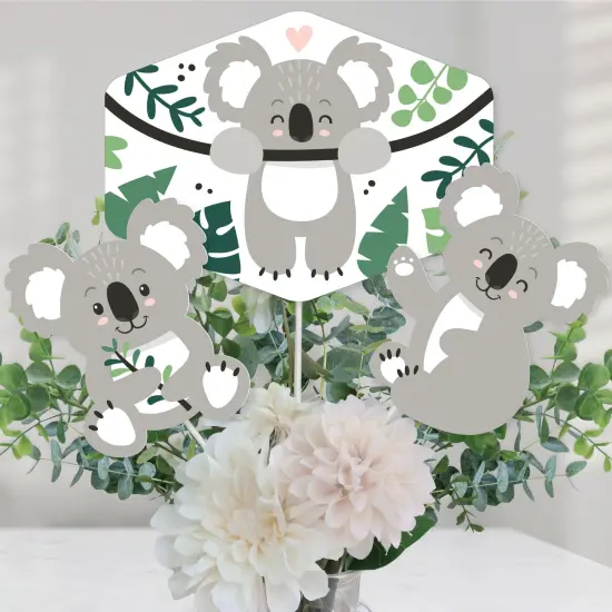 Big Dot of Happiness Koala Cutie - Bear Birthday Party and Baby Shower Centerpiece Sticks - Table Toppers - Set of 15 {1}