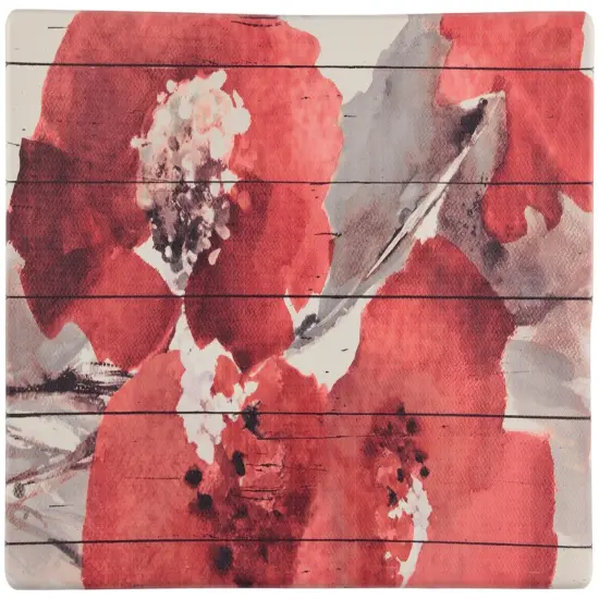 20"x39" Anti-Fatigue Floor Mat (Red Floral) {1}