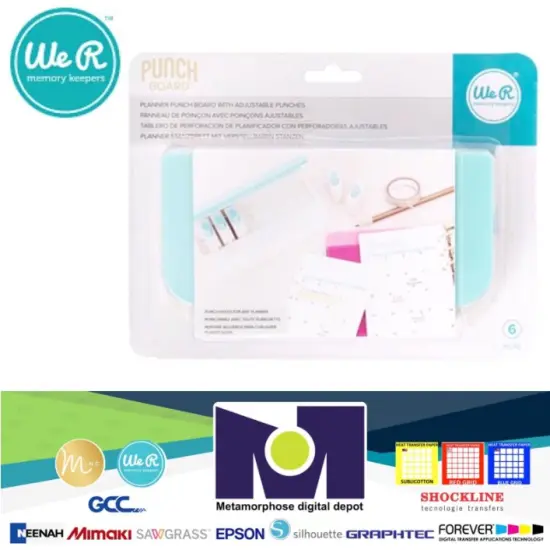 TOOL - We R Memory Keepers - PUNCH BOARD - PLANNER HOLE PUNCH 660461 by American Crafts {1}