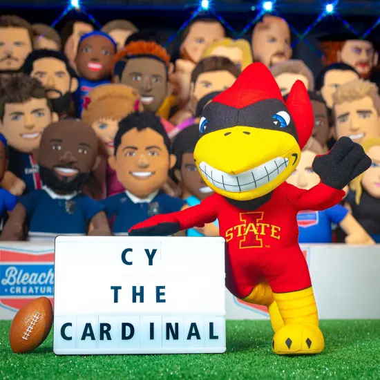 Bleacher Creatures Iowa State Cyclones Cy the Cardinal 10" Mascot Plush Figure {2}
