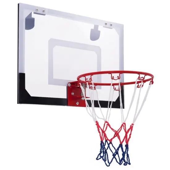 Over-The-Door Mini Basketball Hoop Includes Basketball & Hand Pump {1}