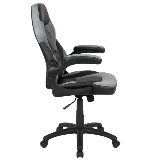 Emma and Oliver Z100 Gaming Chair Racing Office Ergonomic Computer PC Adjustable Swivel Chair Gray {5}