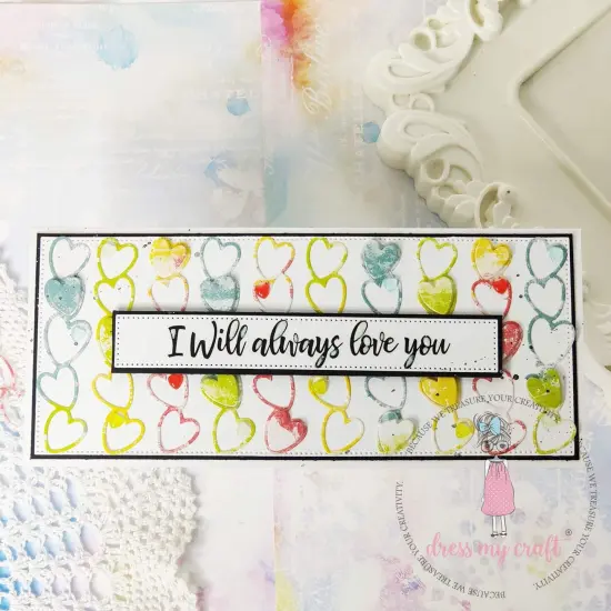 Dress My Craft Water Droplet Embellishments 8g-Rainbow Heart - Assorted Sizes {3}