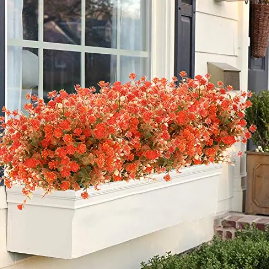 ArtBloom 6 Bundles Artificial Fall Flowers No Fade Faux Autumn Plants, Fake Indoor Outdoor Greenery for Thanksgiving Christmas Wedding Party Home Garden Fireplace D&eacute;cor (Multi) {3}