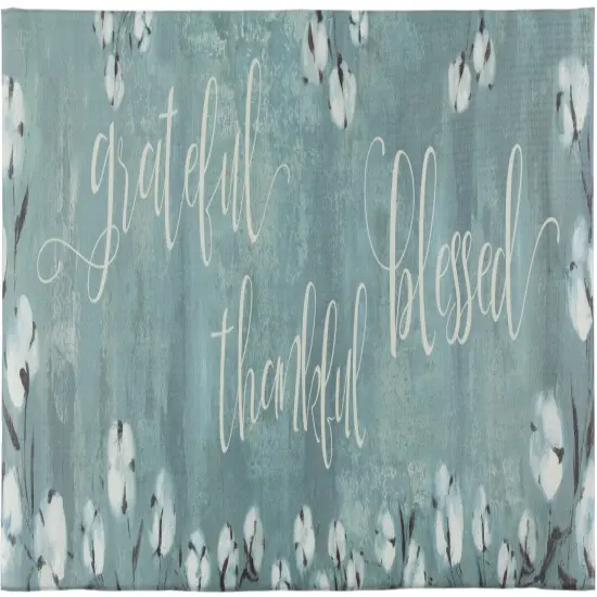 Grateful Thankful Bless Anti-Fatigue Memory Foam Kitchen Mat {1}