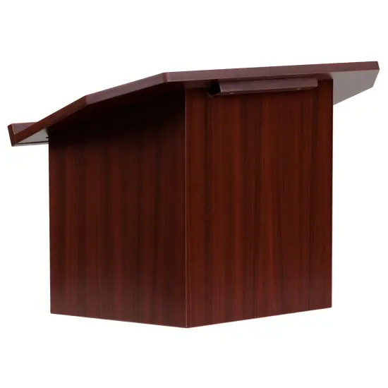 Emma and Oliver Foldable Tabletop Lectern Mahogany {4}