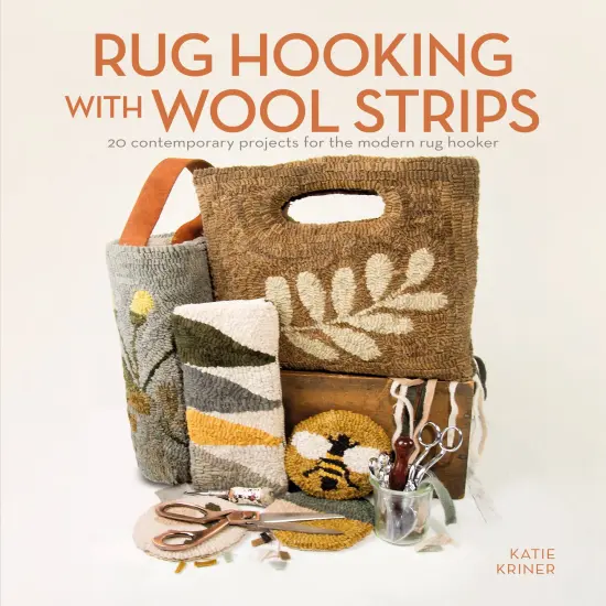 Rug Hooking with Wool Strips {1}