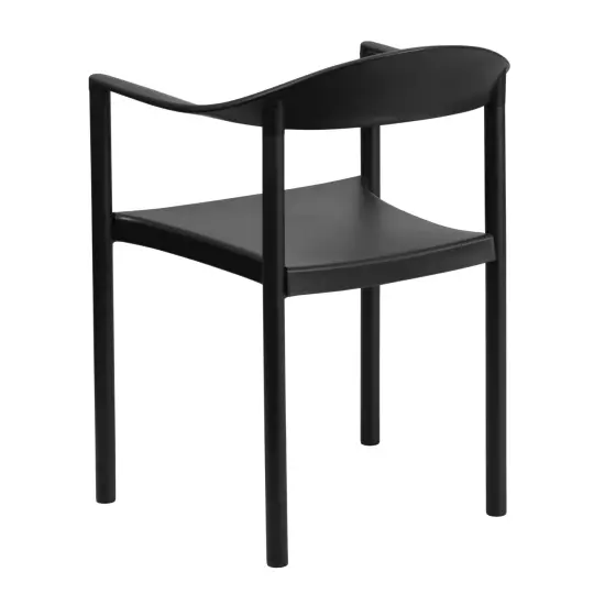 Emma and Oliver Multipurpose Plastic Cafe Stack Chair {4}