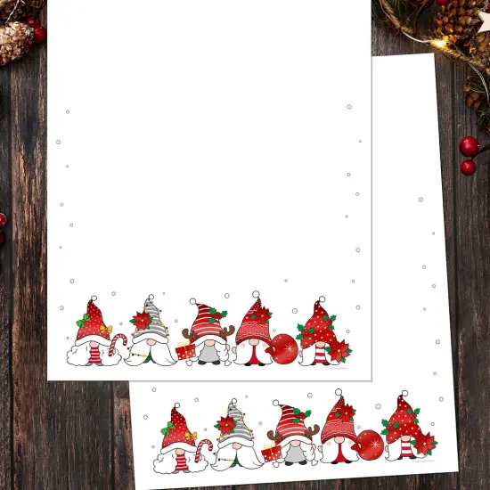 Great Papers! Holiday Gnomes Foil Letterhead, for Invitations, Announcements and Personal Messages, Printer Friendly 8.5" x 11", 25 Pack (2023042) {2}