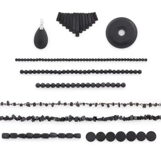 Blackstone Natural Gemstone Value Pack of Beads and Pendants {1}