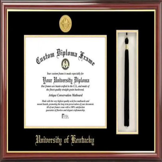 University of Kentucky 11w x 8.5h Tassel Box and Diploma Frame {1}