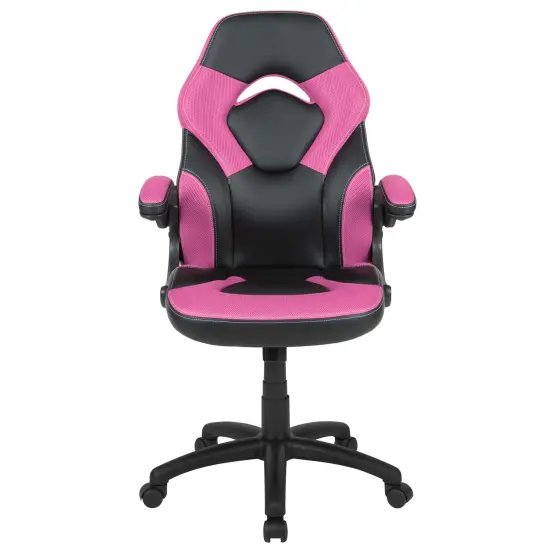 Emma and Oliver Z100 Gaming Chair Racing Office Ergonomic Computer PC Adjustable Swivel Chair Pink {3}