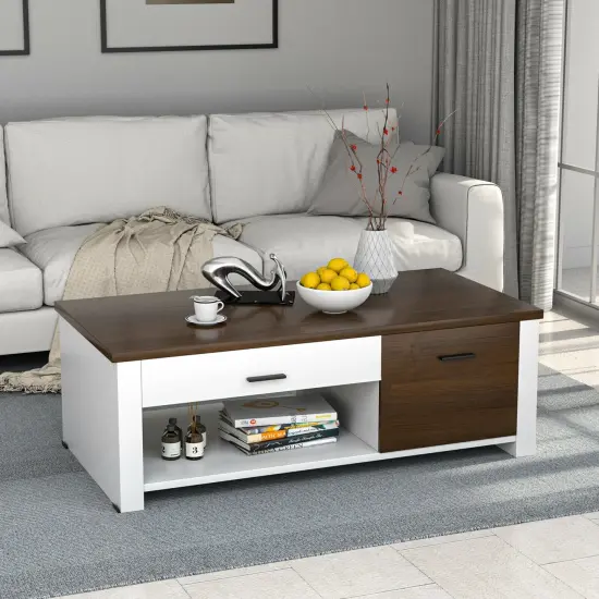 Modern Coffee Table with Storage {6}